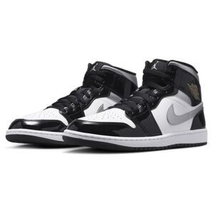 Jordan 1 Mid SE. Black White Metallic Silver Metallic Gold. SIZE 11 HV0789-010